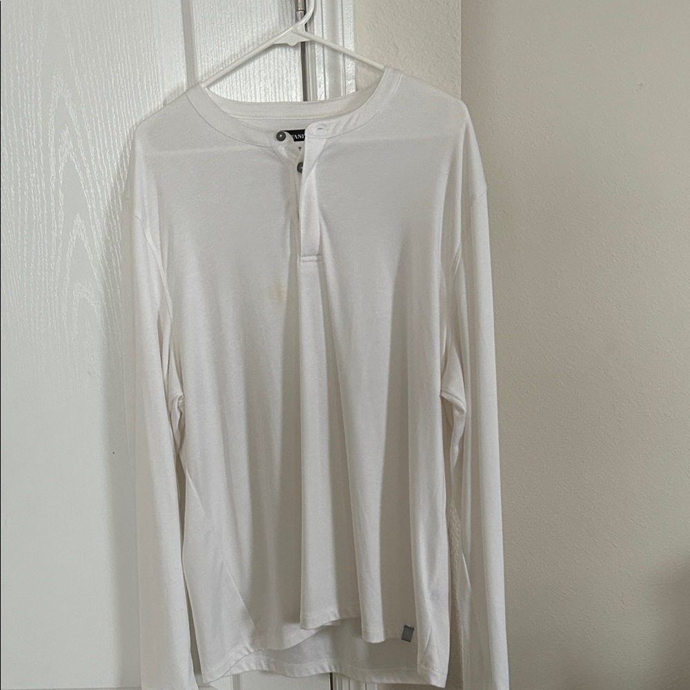 Alfani Classic White Long Sleeve Shirt